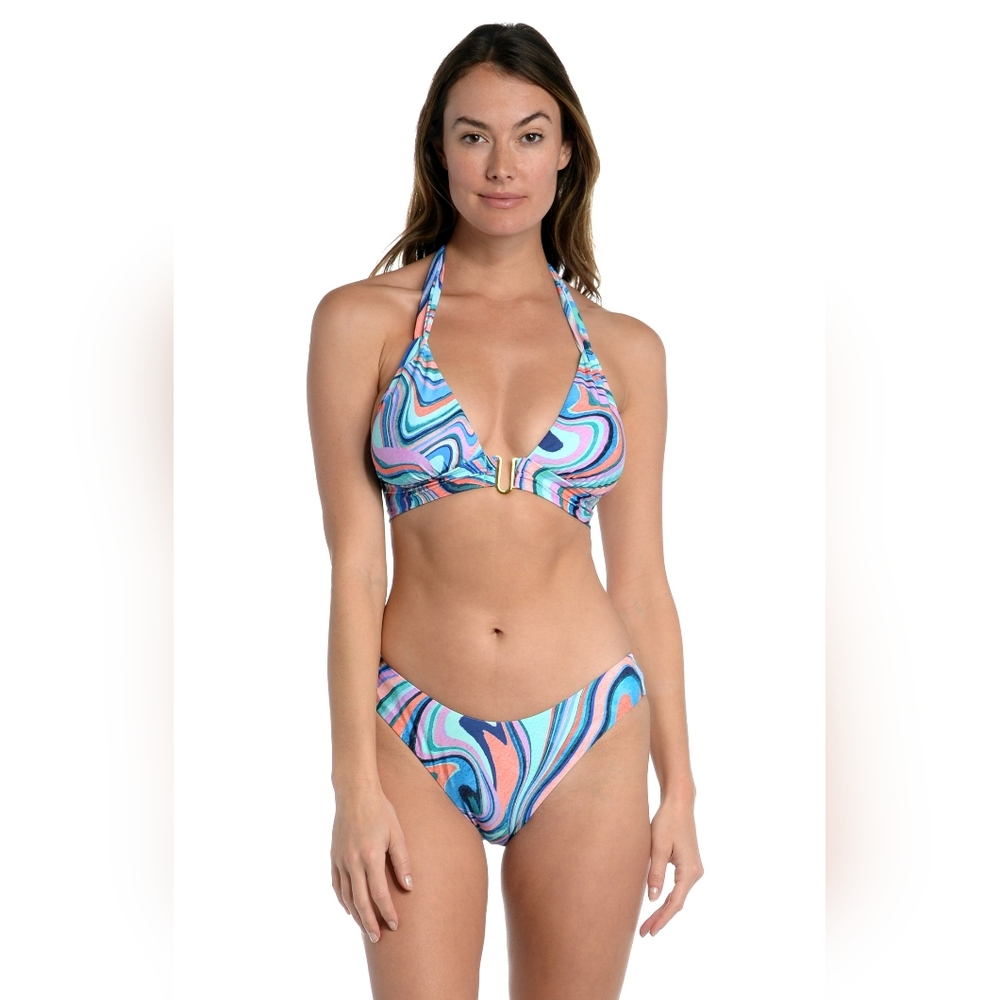 LA BLANCA | Crystal Cove Shirred Strap Top & Bikini Bottom